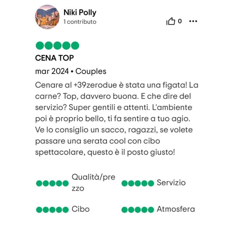 Recensione cena 15