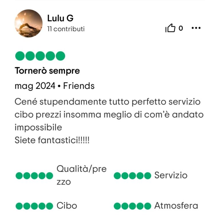 Recensione cena 8